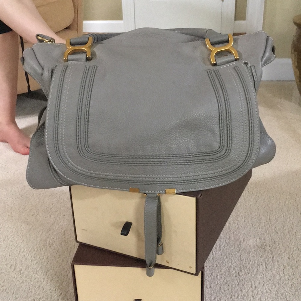 Chloe Marcie Bag gray
